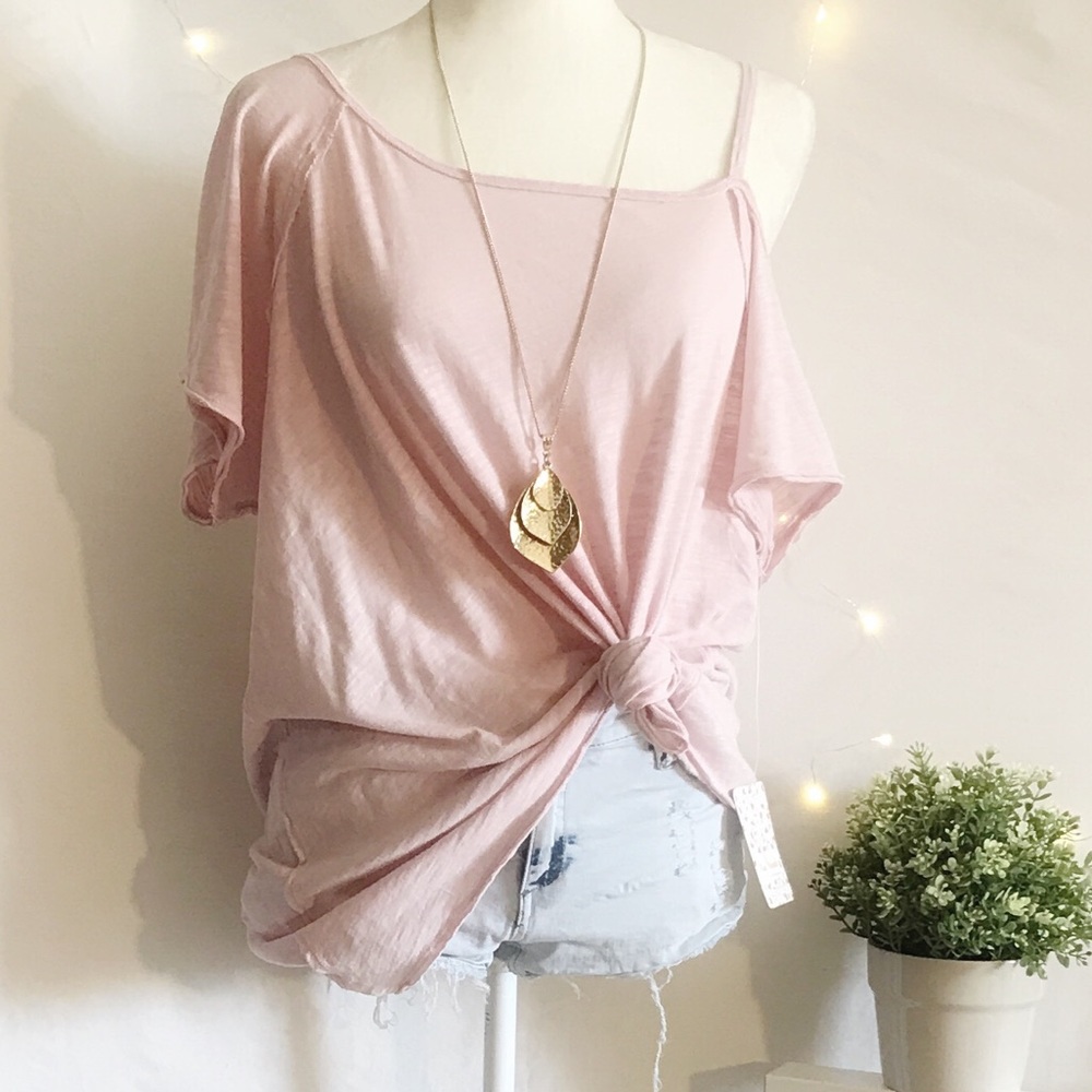 Free People Coraline Cold Shoulder Top (M)